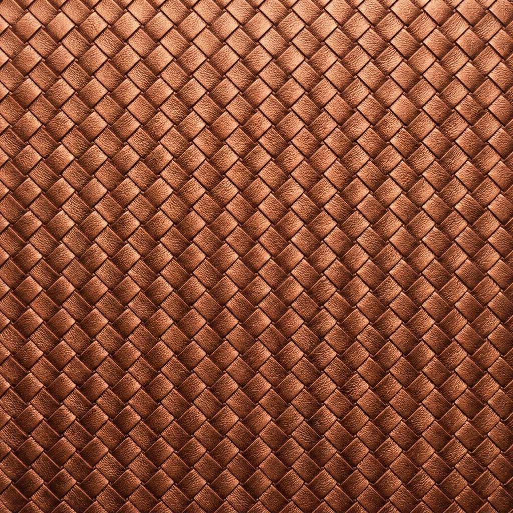 金屬色澤編織皮革飾材-Metallic woven leather material