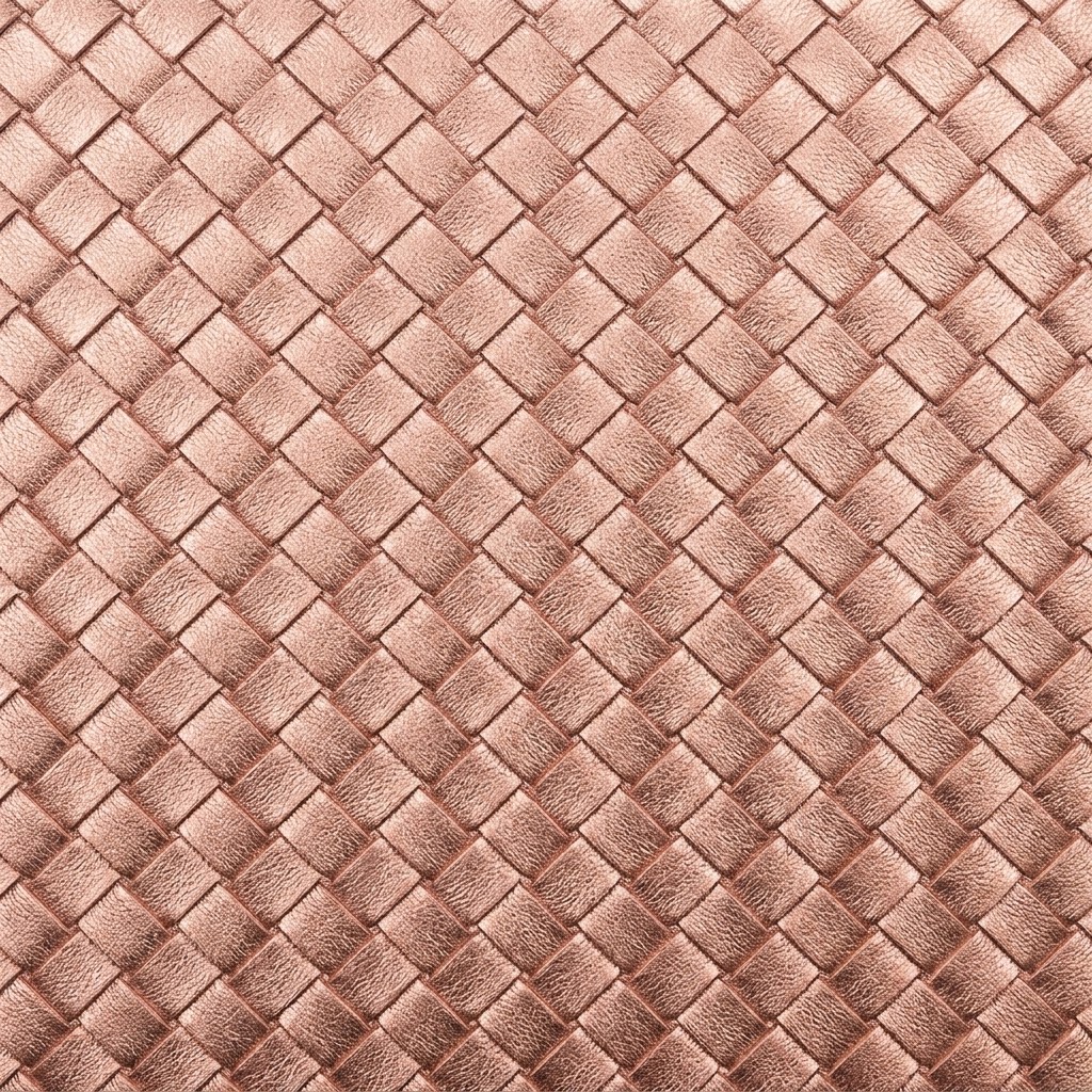 金屬色澤編織皮革飾材-Metallic woven leather material