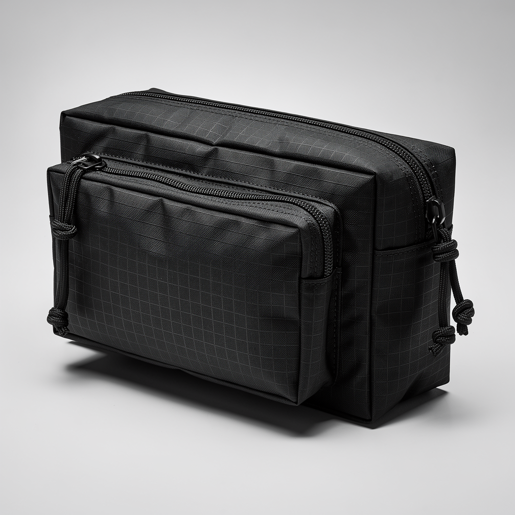 立體方塊尼龍相機腰包（Dimensional Blocky Nylon Waist Pouch）