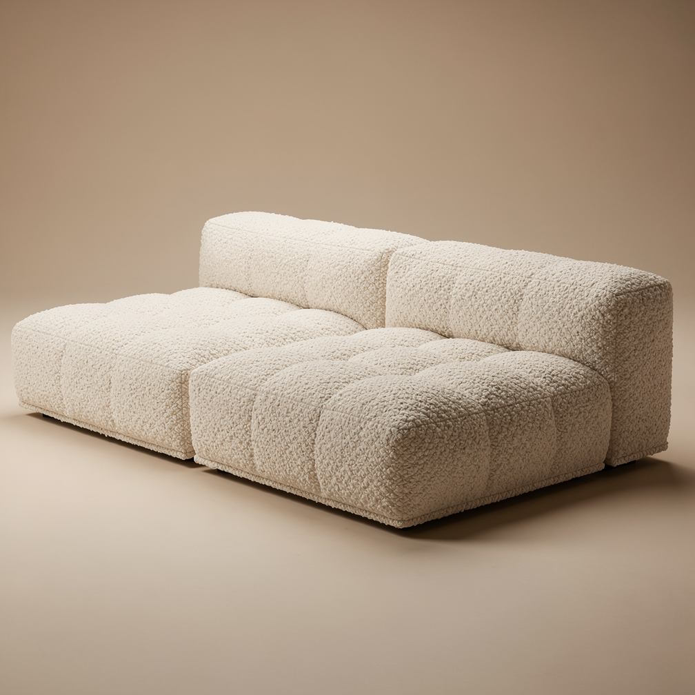 現代模組化低重心沙發（Modular Low-Profile Sectional Sofa）