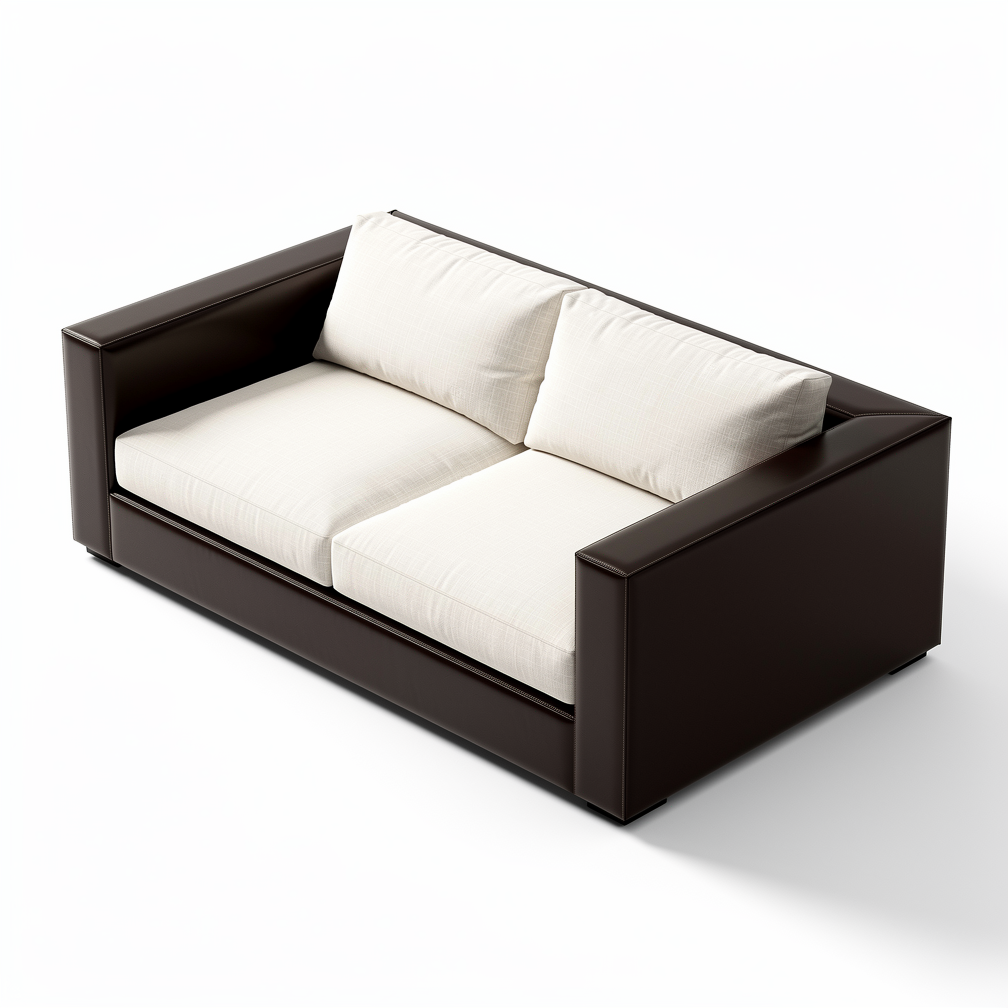 幾何硬殼拼接沙發（Monolithic Shell-Framed Sofa）