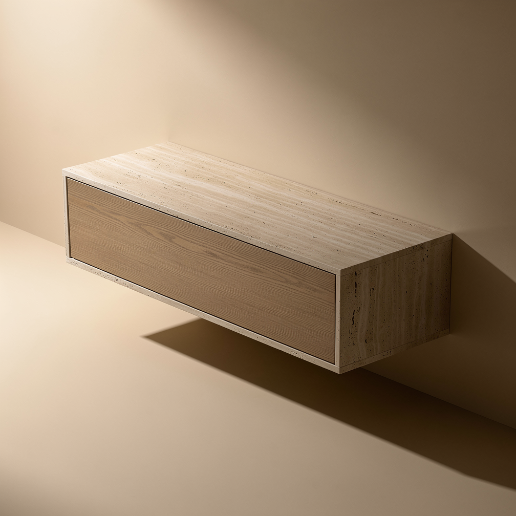 懸浮地櫃與電視櫃（Floating Architectural Media Console）