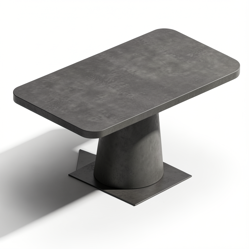 懸臂幾何餐桌（Cantilevered Architectural Dining Table）