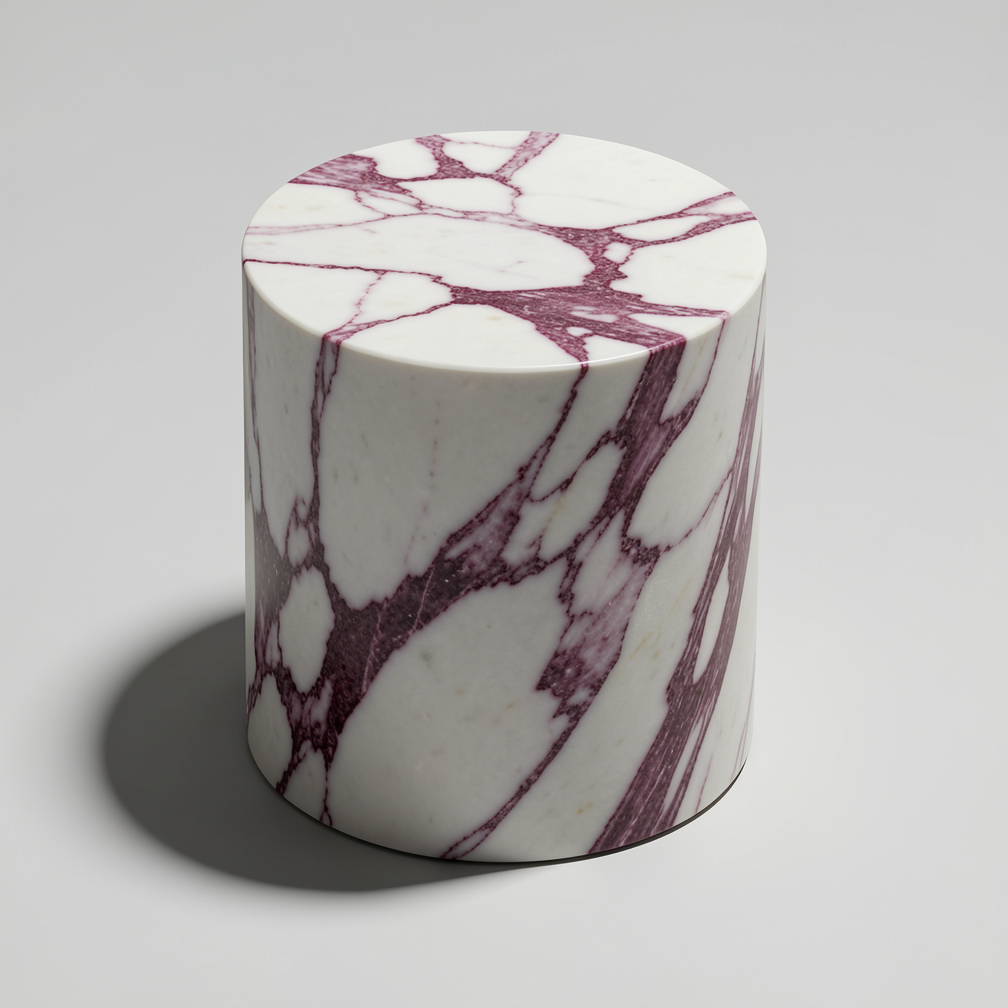 落地幾何塊面邊幾（Monolithic Geometric Side Table）